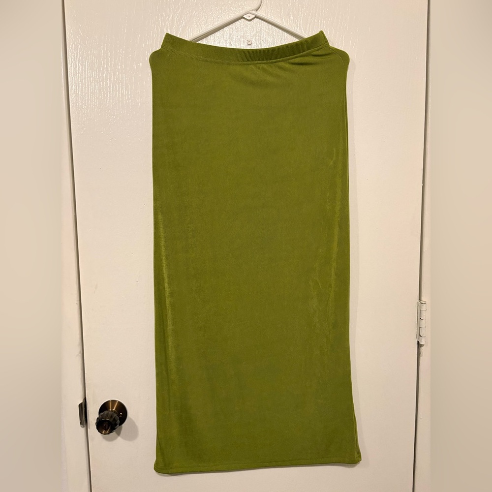 SHEIN Olive Green Maxi Skirt